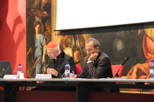 Il Card. Angelo Bagnasco e il Presidente, Francesco Belletti